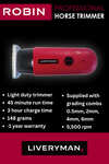 Liveryman Robin Tondeuse pour chevaux 