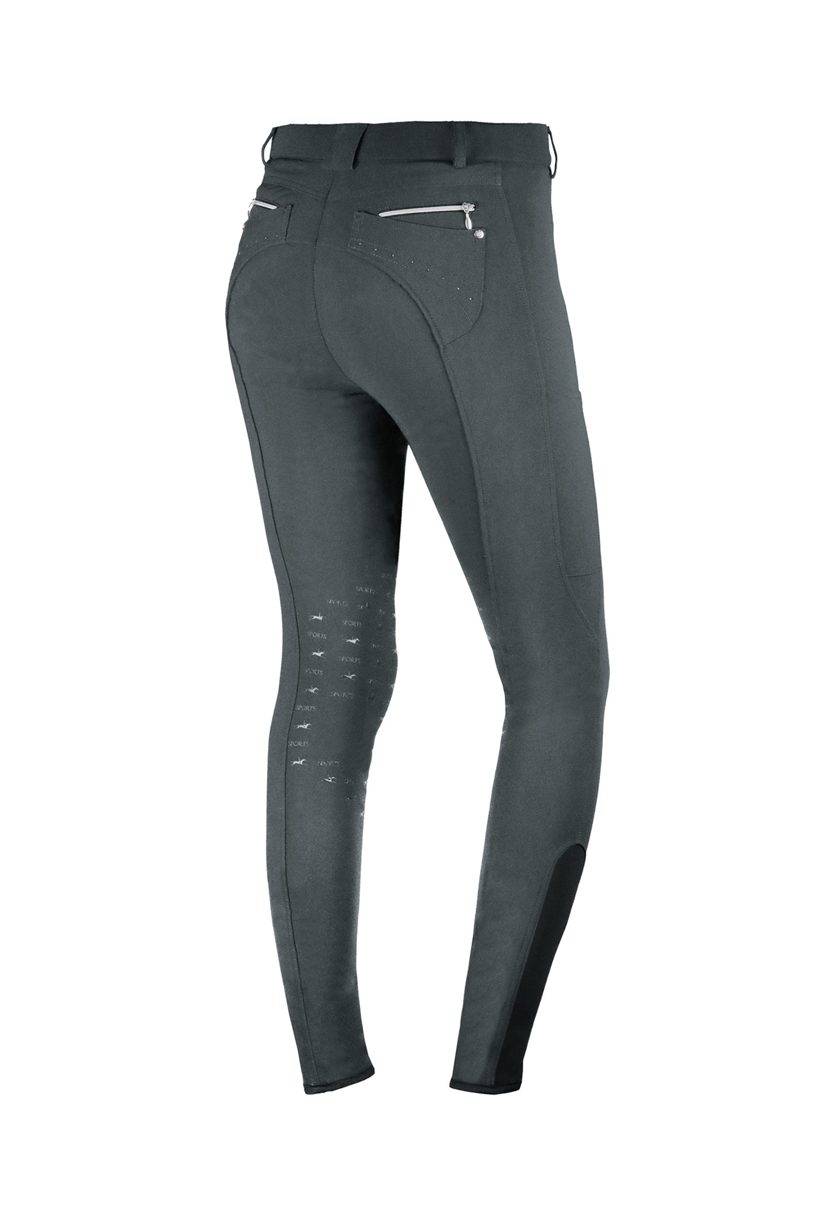 Graphite Dark grey Pantalon d'équitation à basanes Schockemöhle Sports Venus, femme