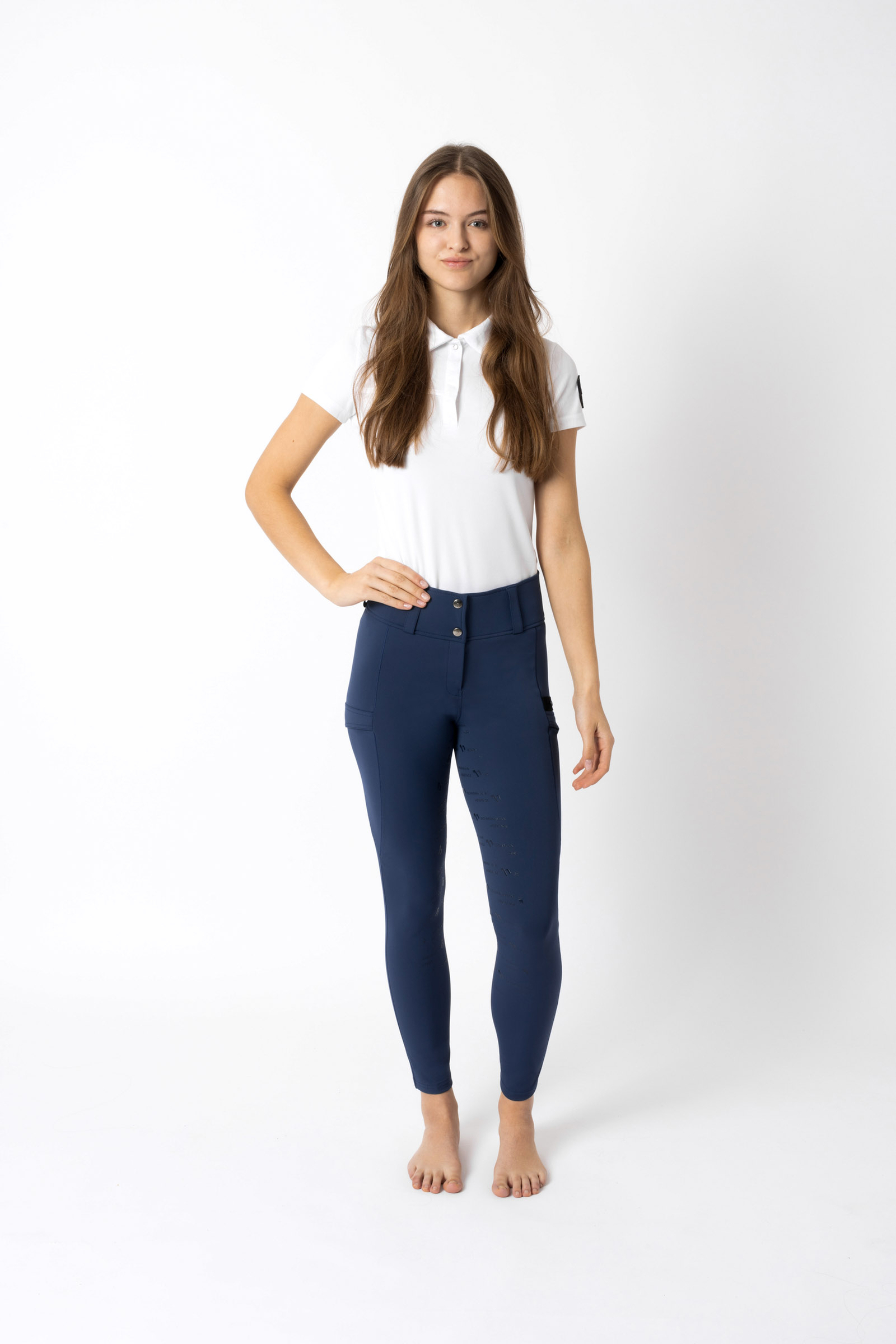 Pantalon d'&eacute;quitation fond int&eacute;gral grip fonctionnel Horze Camille, femme