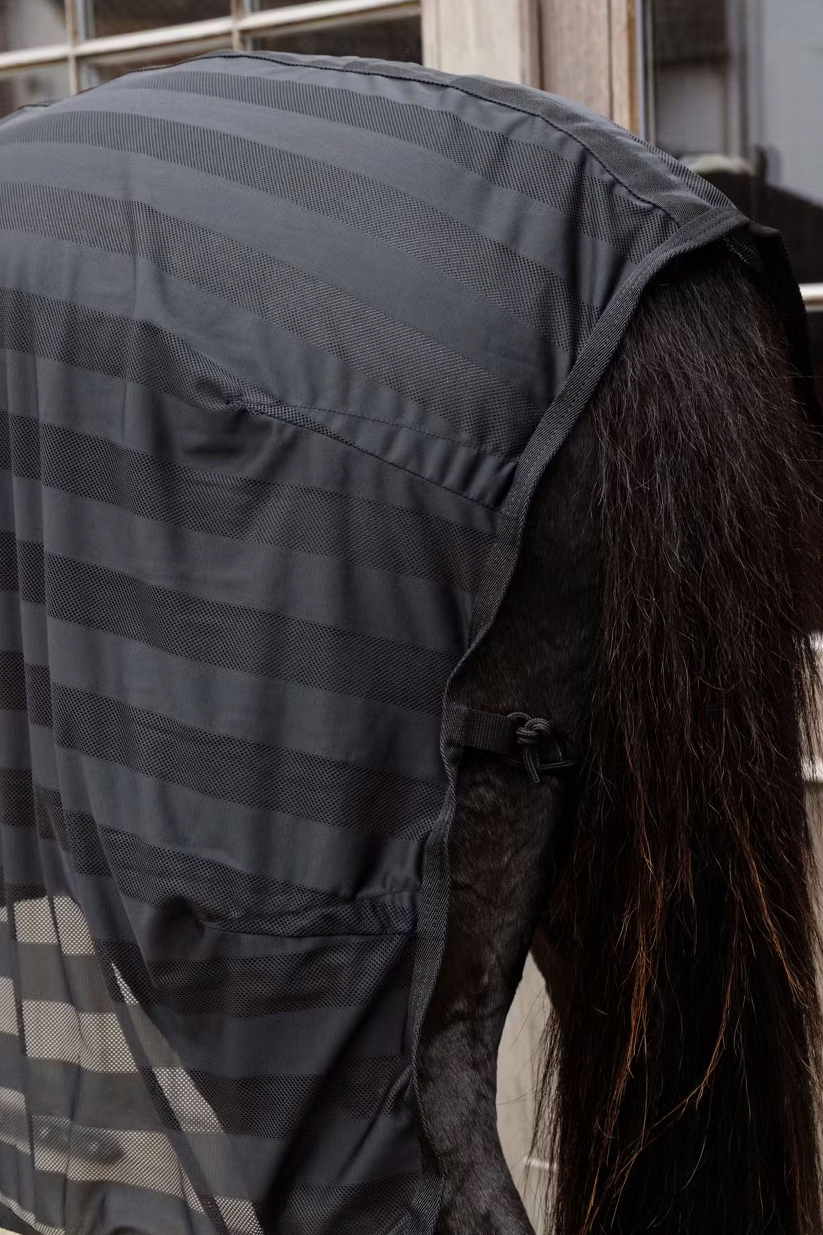 Kentucky Horsewear couverture anti-mouches légère en mesh à rayures