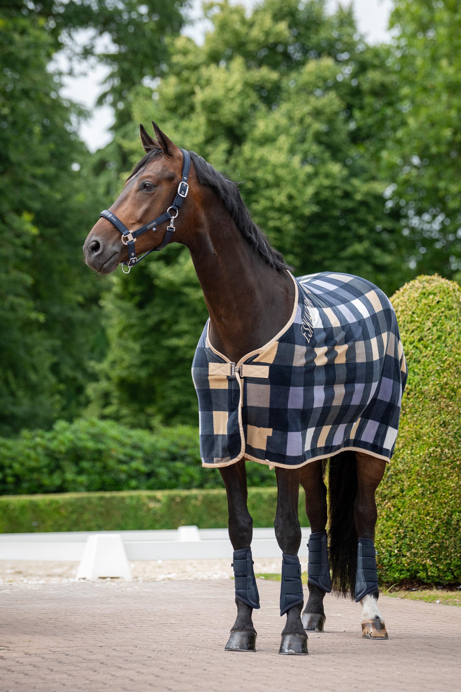 Eskadron Classic Sport SS26 Fleece Check couvre-reins de transpiration
