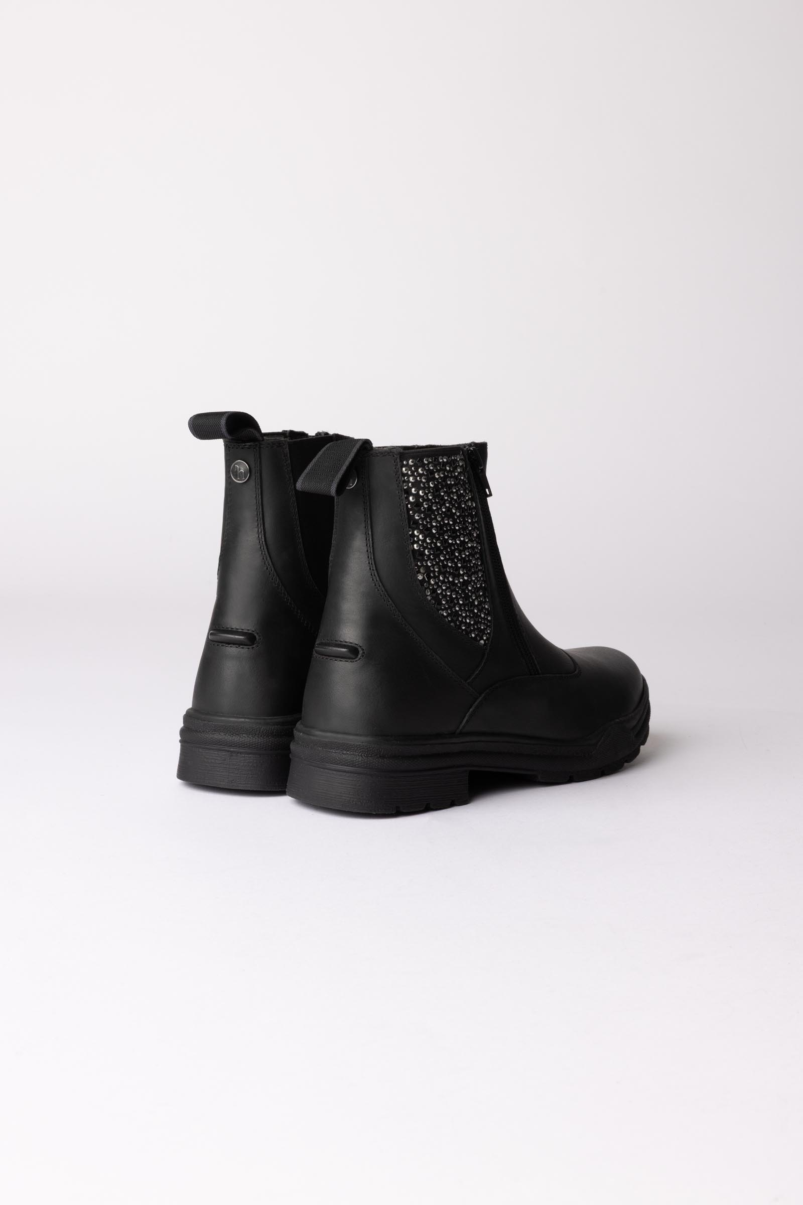 Horze Sporty boots jodhpur en cuir v&eacute;gan avec &eacute;l&eacute;ments effet cristal