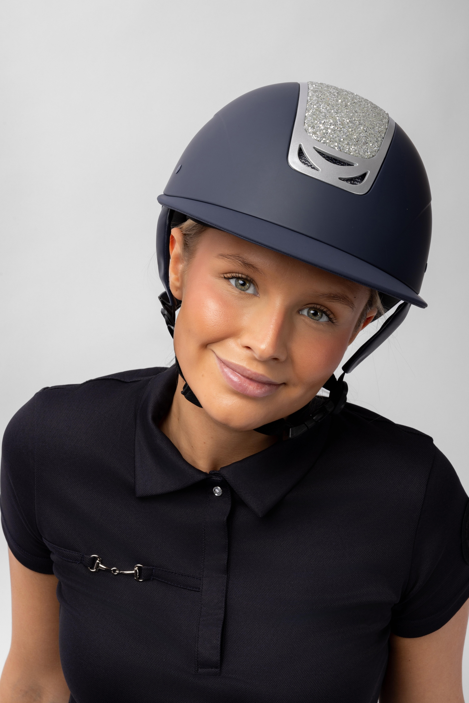 Horze Arix II Casque d'&eacute;quitation avec ornement en cristal