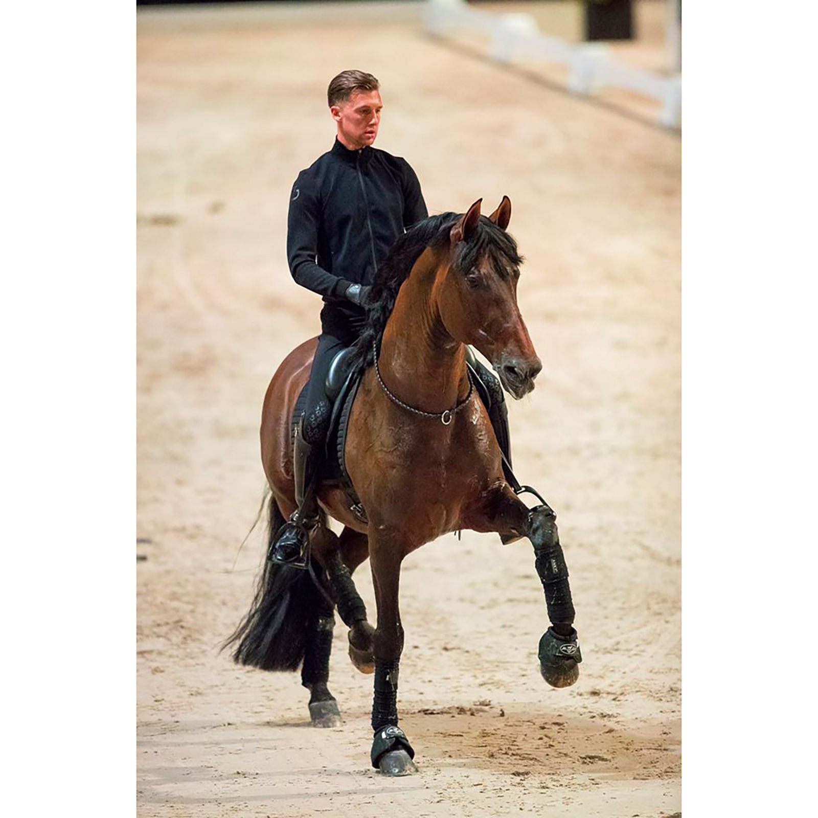 Brown F.R.A. Freedom Riding Articles Kripton Neck Rope (System 1) Woven Leather, 15mm