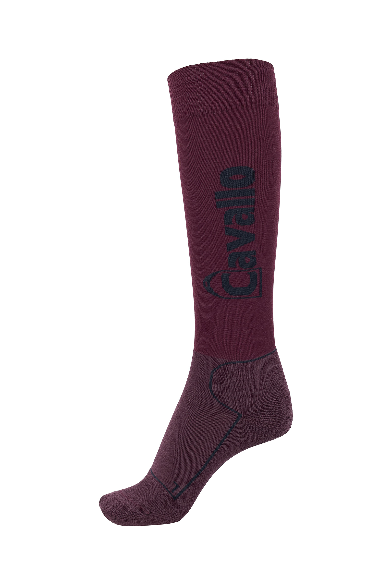 Port Wine Red/Navy Cavallo CavalSimo Chaussettes ergonomiques avec une tige fine