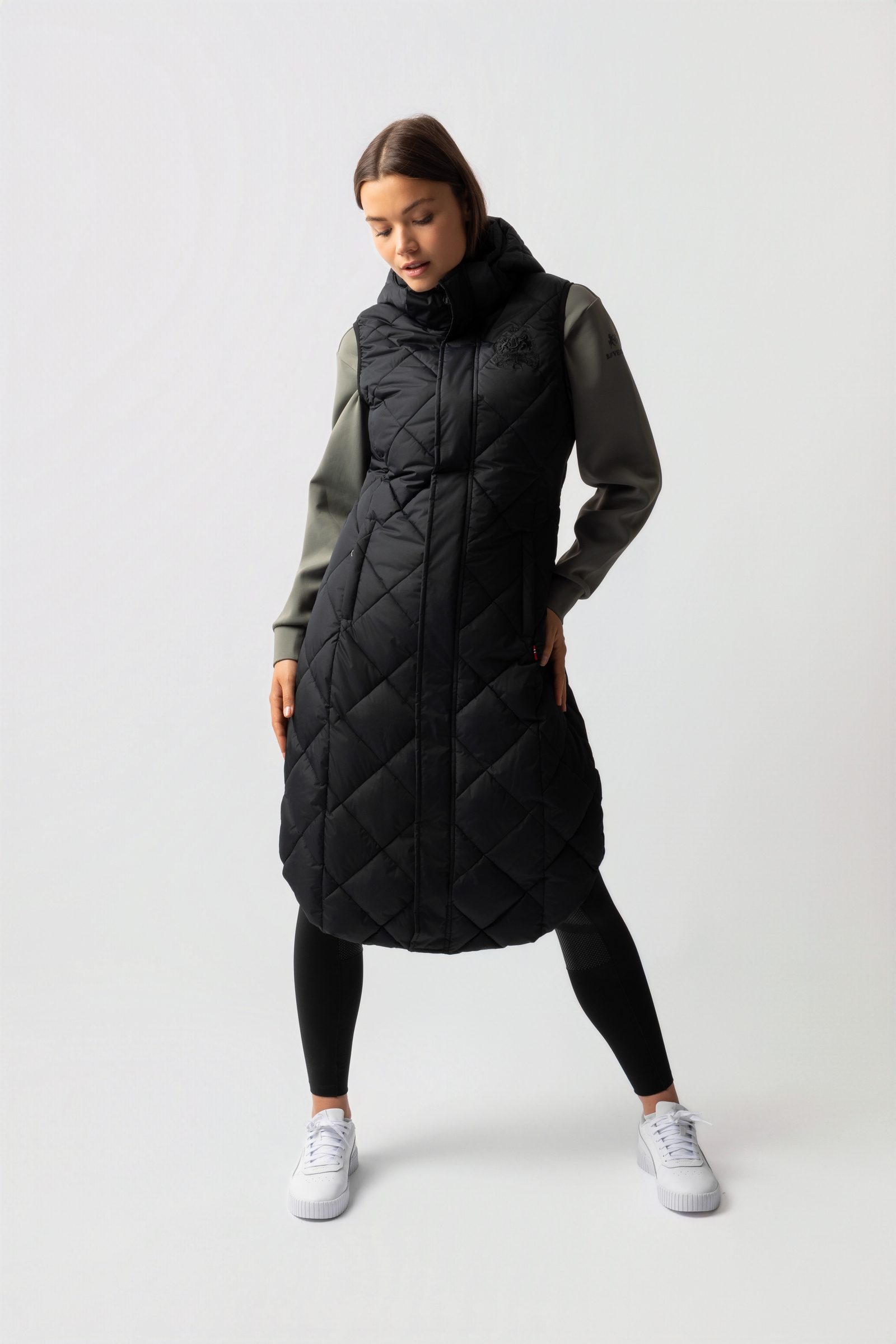 B Vertigo Gem Longue Doudoune d'équitation sans manches rembourrée 