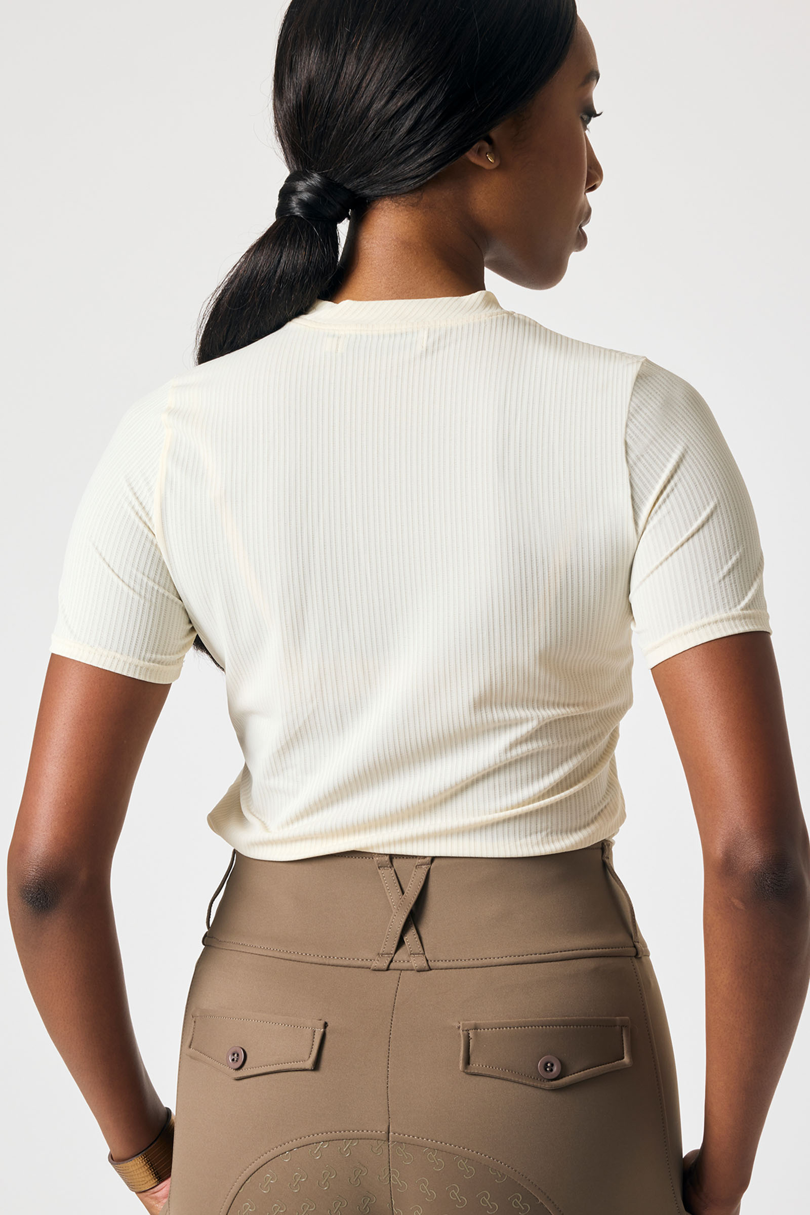 PS of Sweden Courtney S/S Haut en Mesh Ray&eacute;