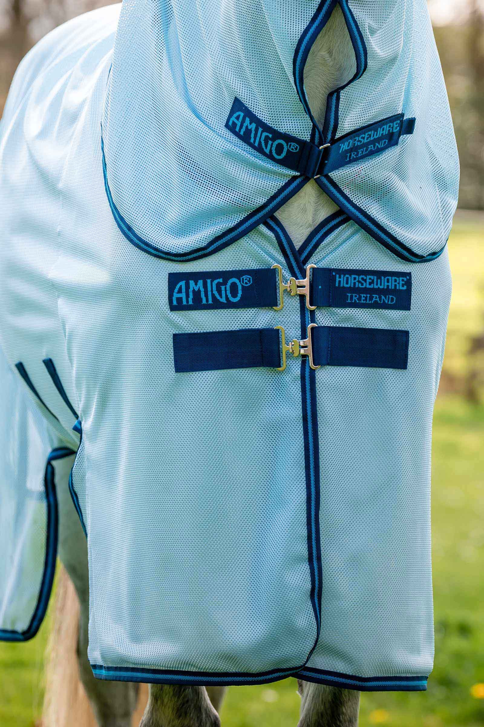 Horseware Amigo Bug Buster couverture anti-mouches avec encolure amovible