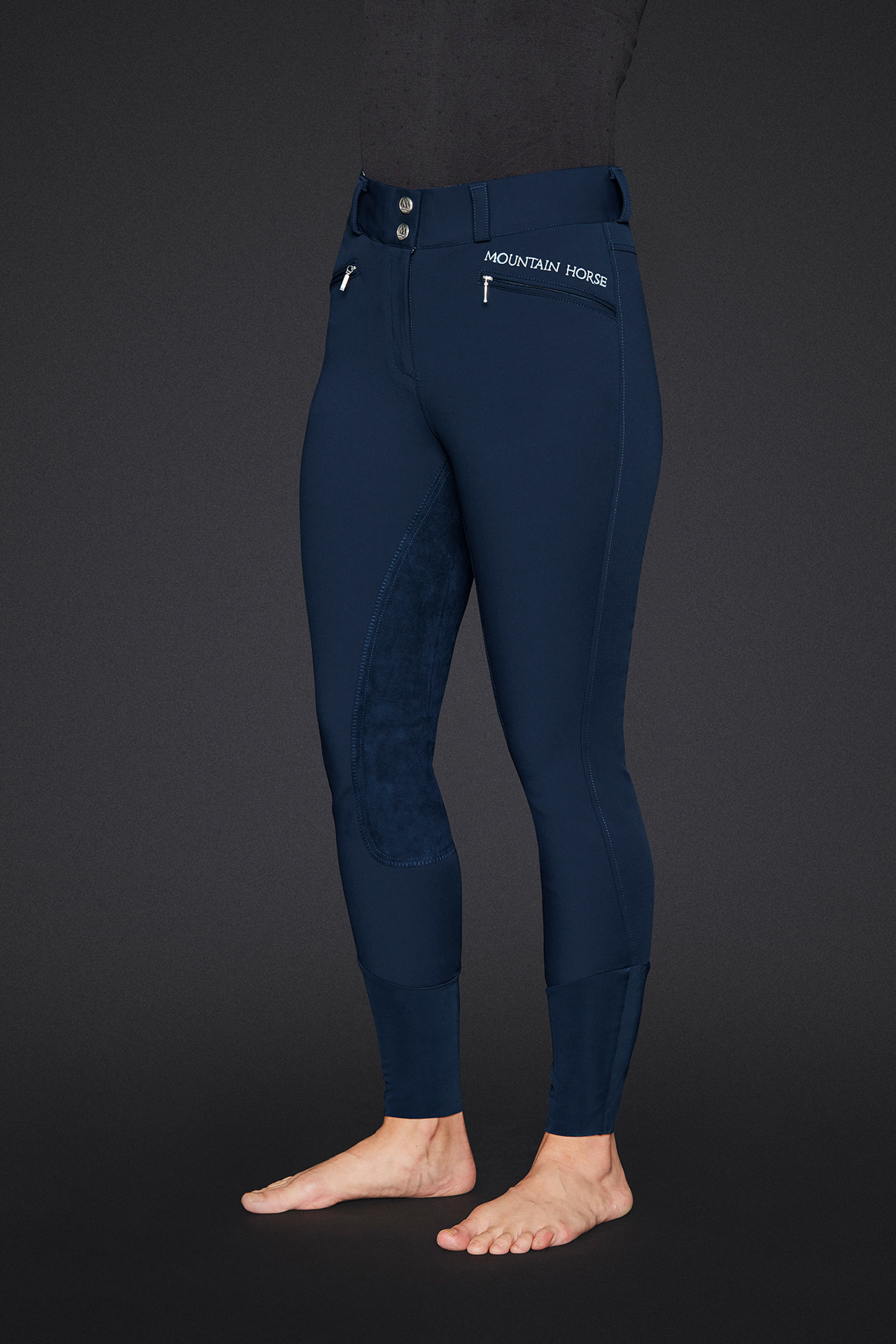 Mountain Horse Diana pantalon d'équitation pour femme avec fond intégral en similicuir