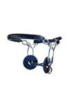 Combi Mors et Hackamore Trust Equestrian Acier Doux Bleu Salivant Branches courtes Double brisure