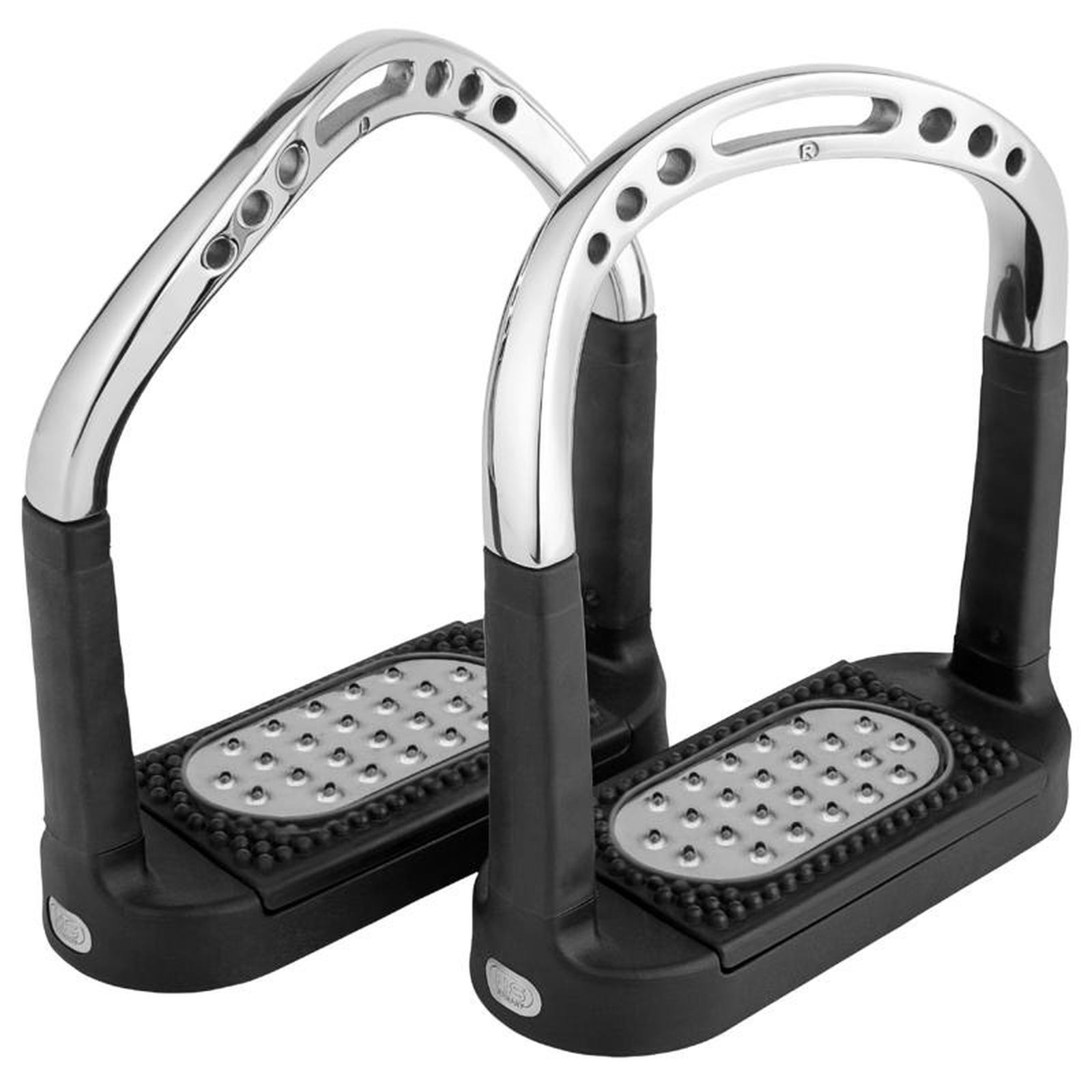 Sprenger Flexcite Grip Stirrups, SS 4.3/4 With Metal Pad