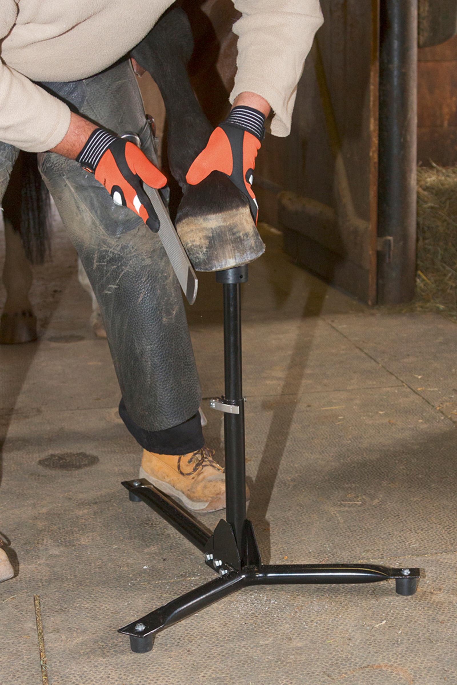 Tr&eacute;pied de mar&eacute;chalerie EcoFlex Kerbl 2 en 1