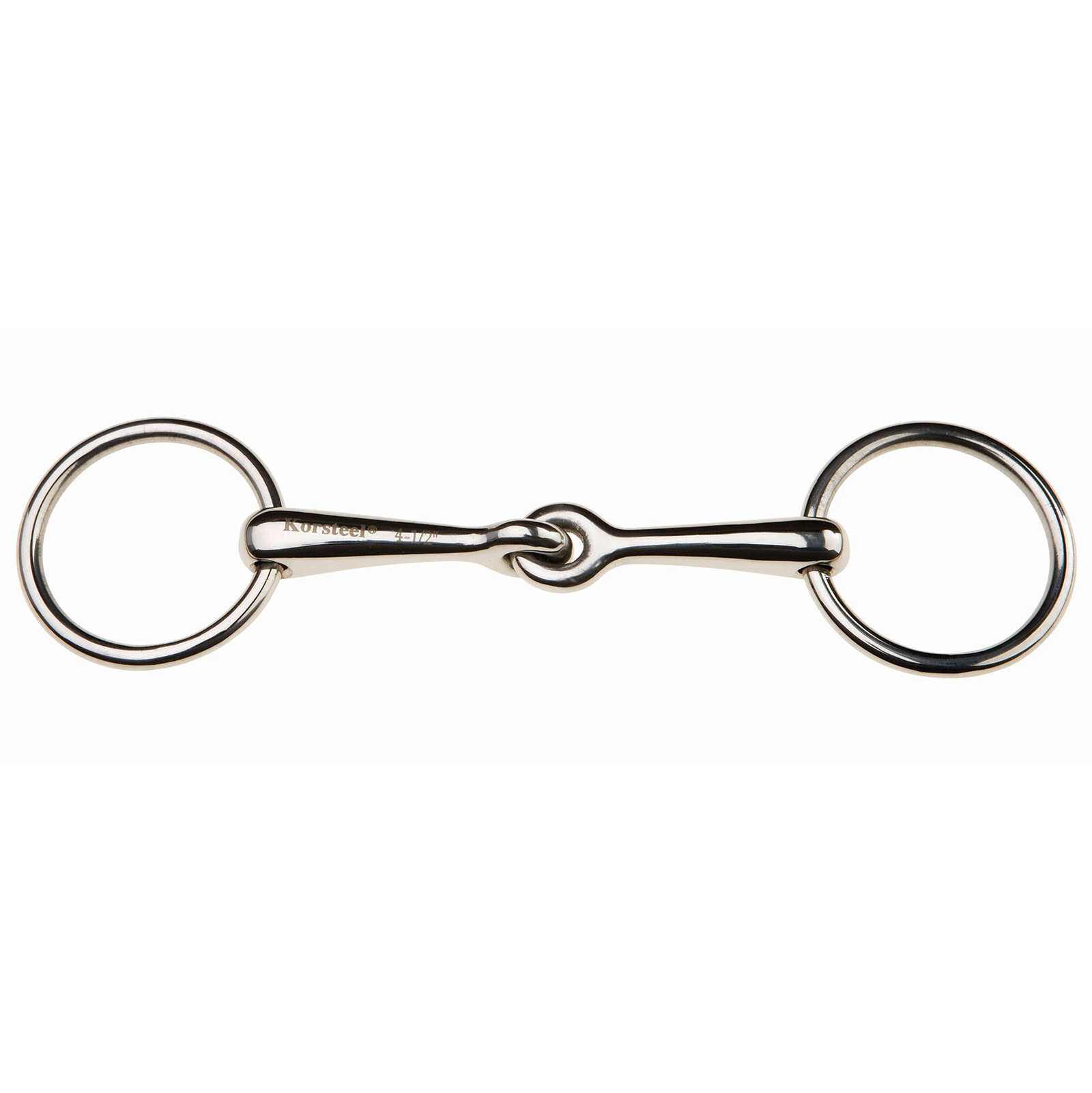 Korsteel Stainless Steel Weymouth Loose Ring Bradoon Snaffle Bit