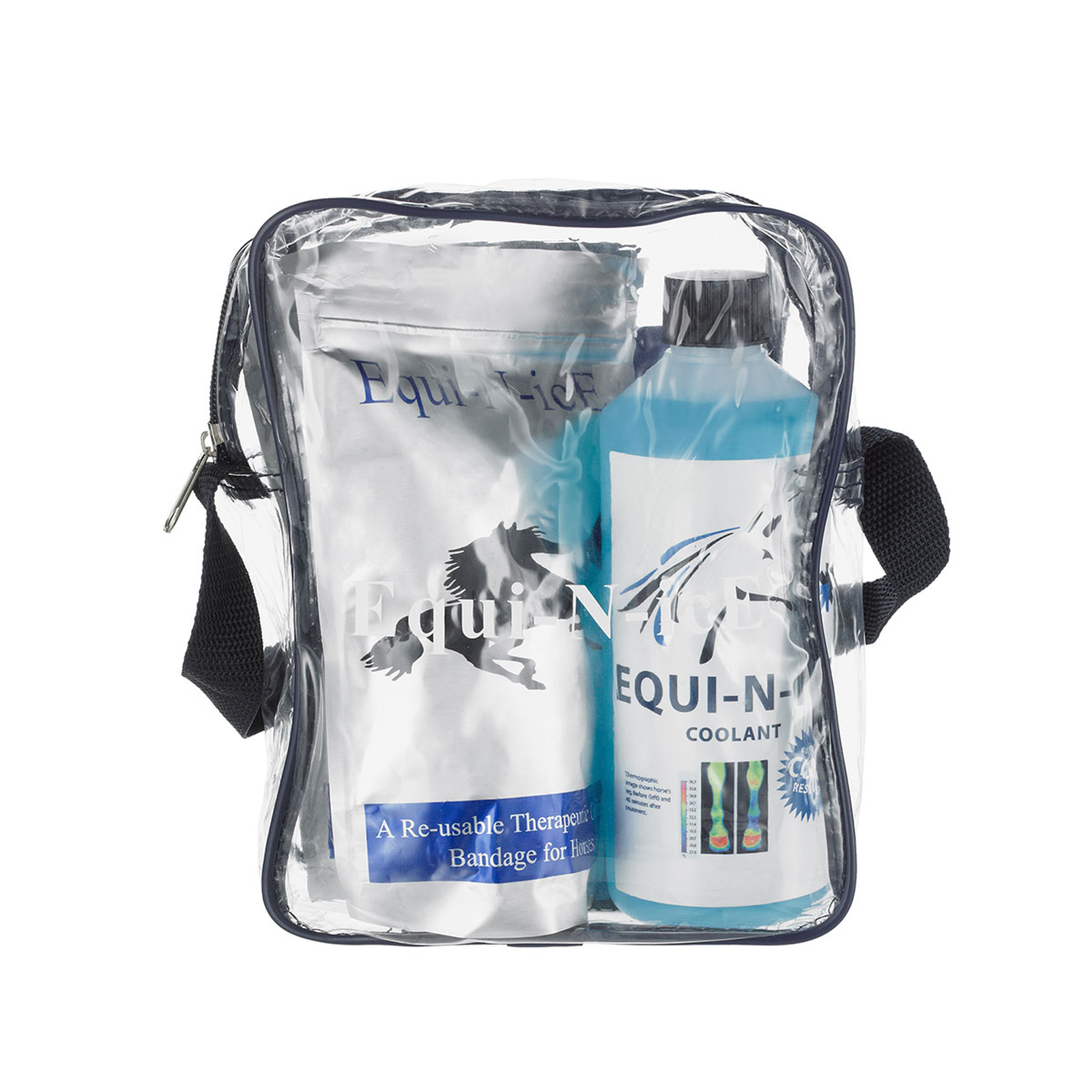 Pack d'écurie Equi-N-icE Stable Pack (2 bandages + 500 ml)