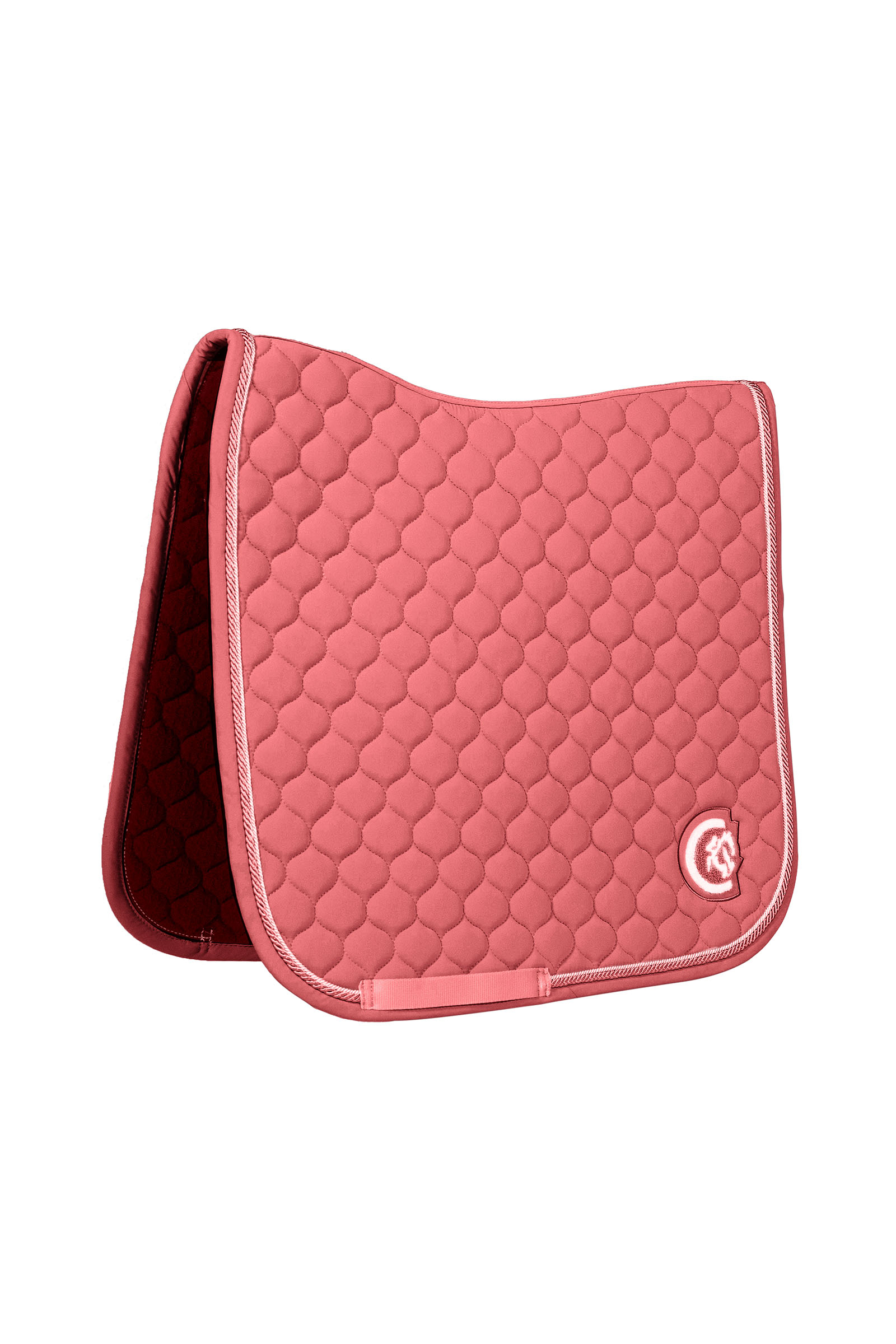 fuchsia Kentucky Horsewear tapis de selle de dressage onion quilt 3D logo