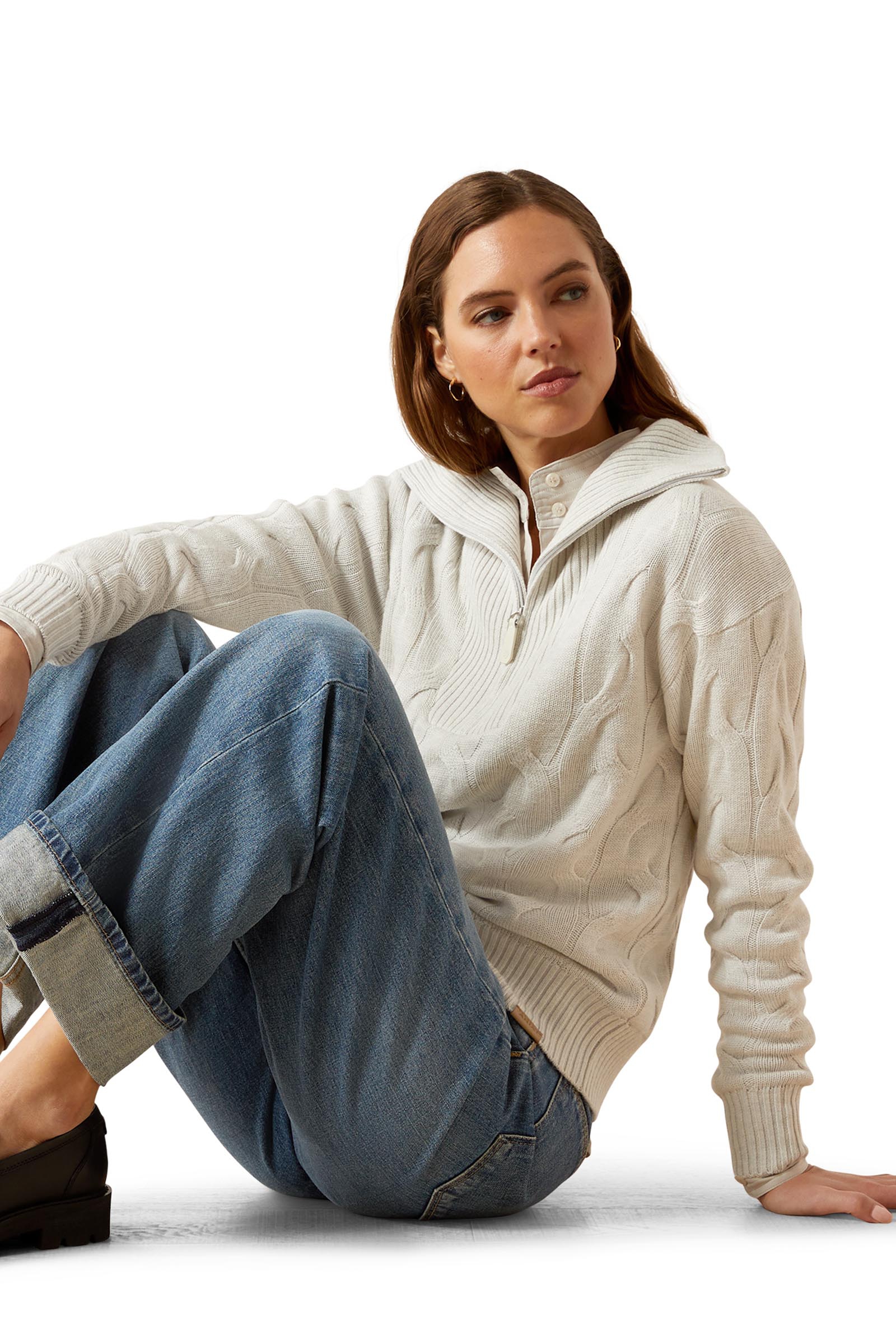 Ariat Alamere pull femme avec demi-zip