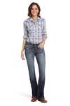 Ariat R.E.A.L. Mid Rise Stretch Entwined Jean bootcut stretch femme taille mi-haute