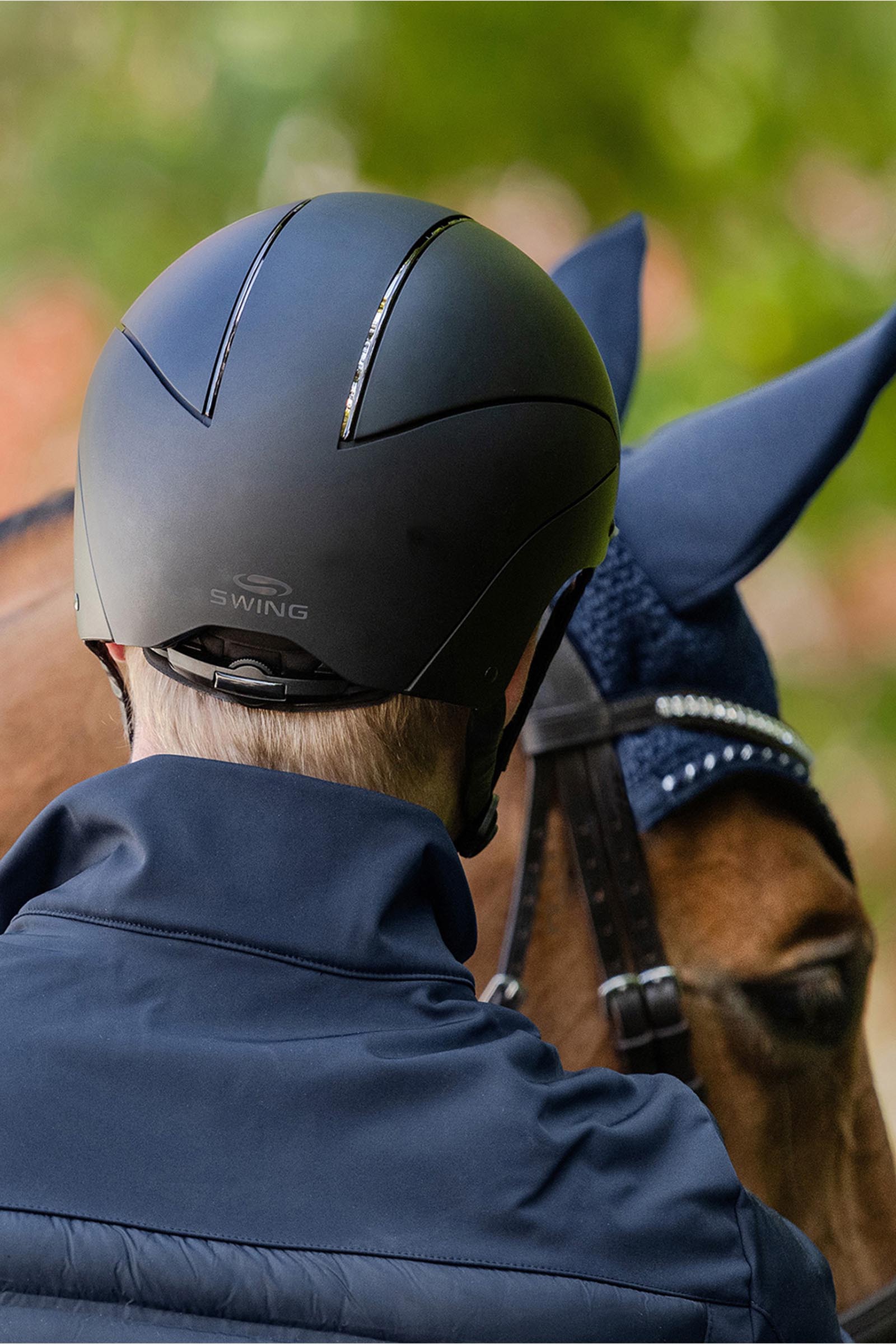 SWING H24 Chrome casque d'&eacute;quitation