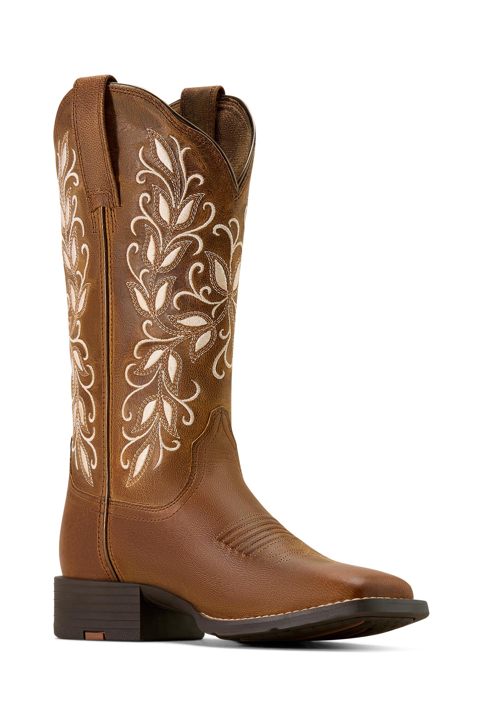 Ariat Bottes western Round Up Holly &agrave; bout carr&eacute; large pour femme  