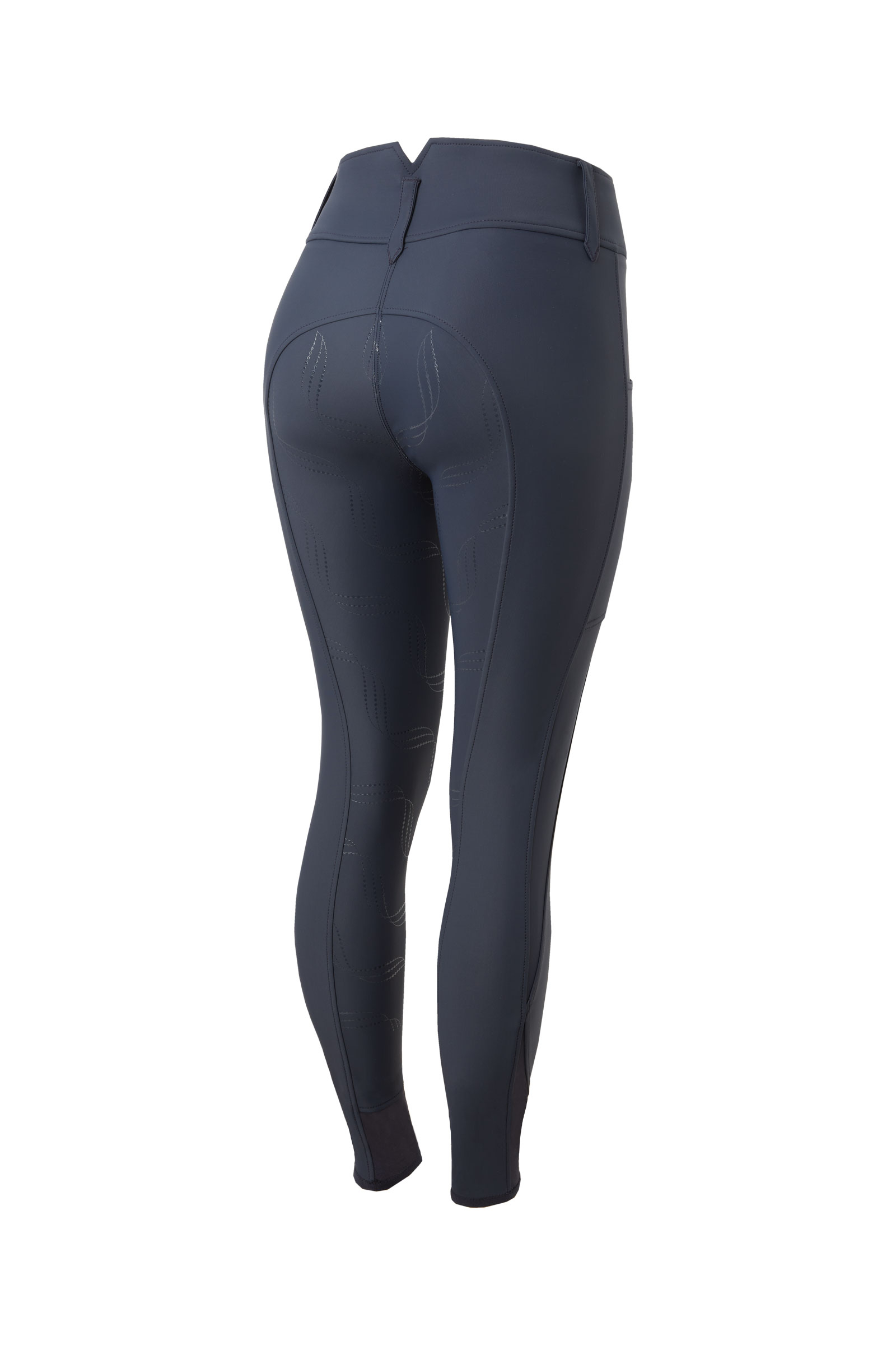 Pantalon d'équitation Horze Indira taille haute fond intégral, femme
