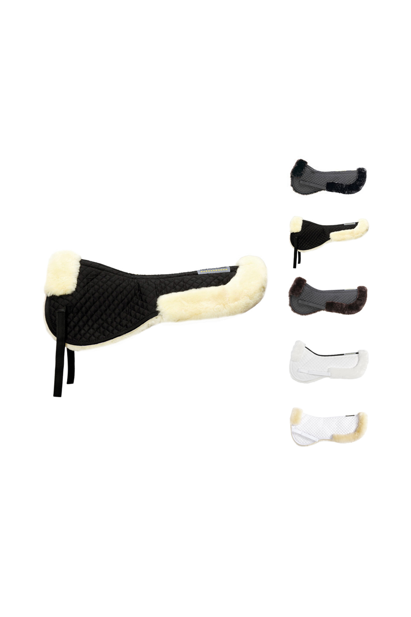 White/White Amortisseur de dos Kavalkade avec laine