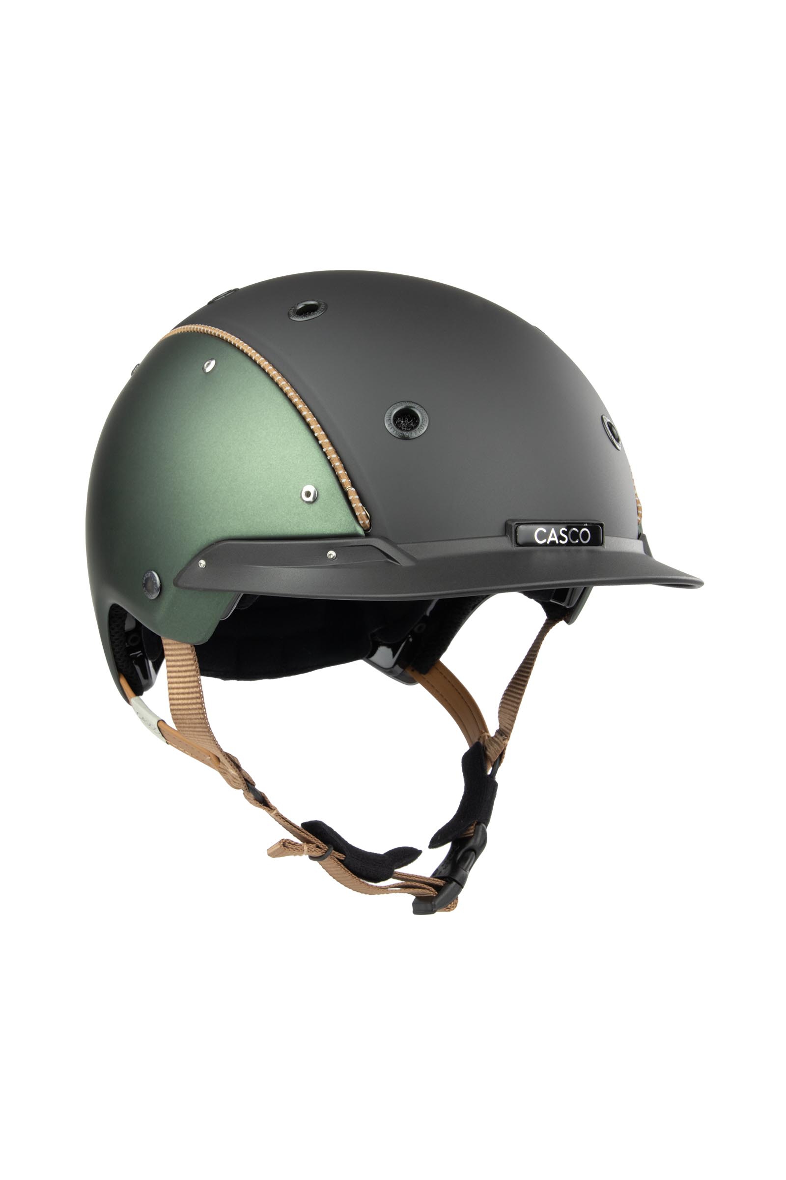 Green Anthracite Matt Casco Champ Prime casque d&rsquo;&eacute;quitation