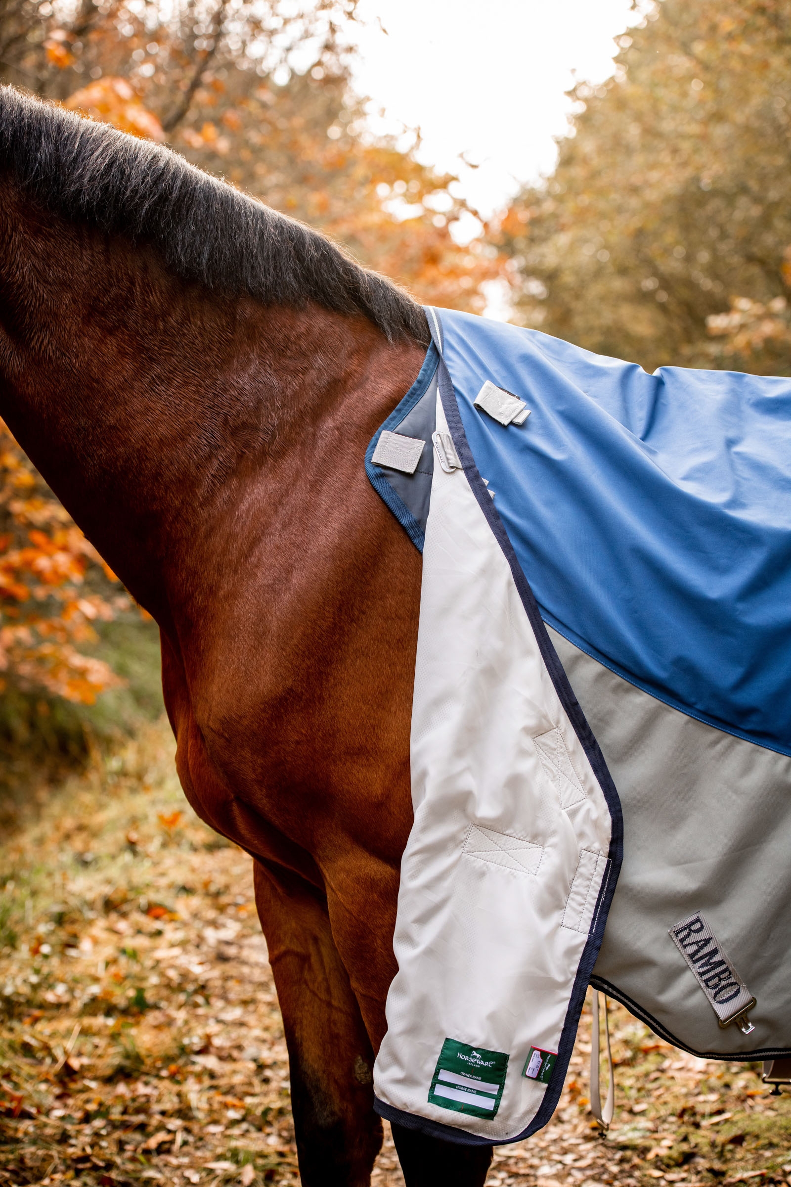 Horseware Rambo Autumn Series couverture de prairie avec sous-couverture (0 g / 100 g)