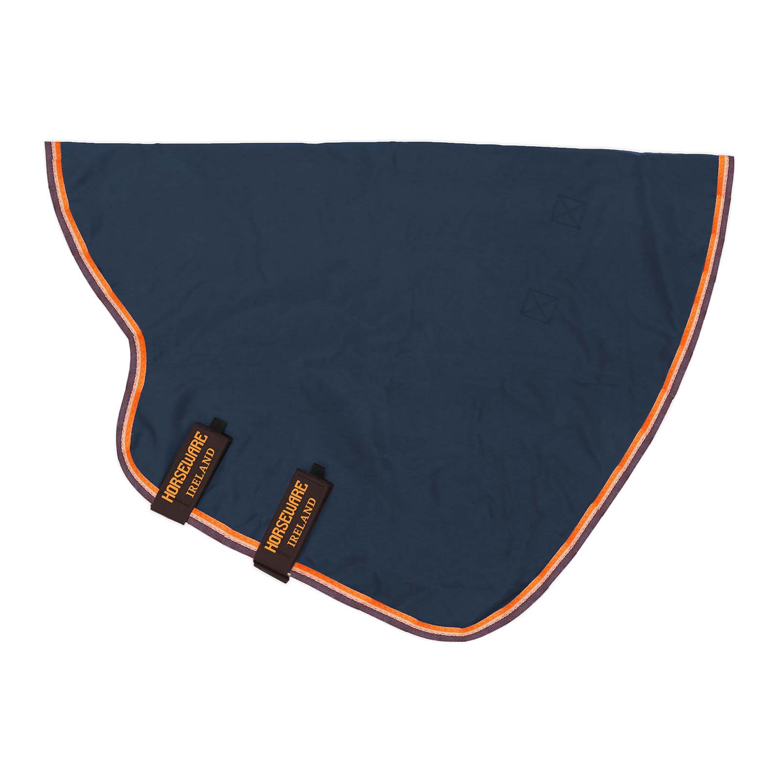 Navy/ Orange/ Tan Brown Couvre-encolure Horseware Rambo Original, 0 g