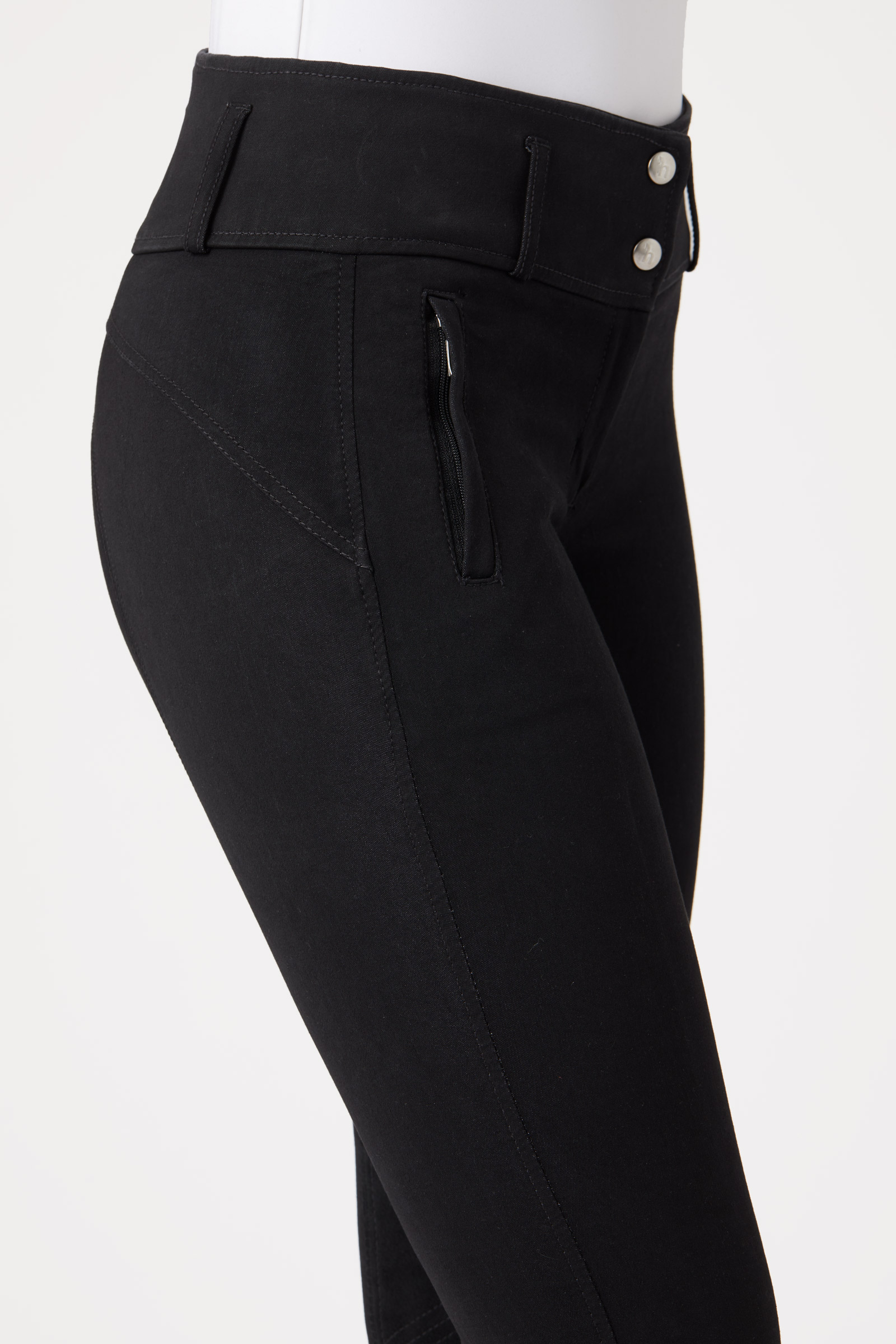 Pantalon d'&eacute;quitation &agrave; basanes cuir Horze Daniela, femme