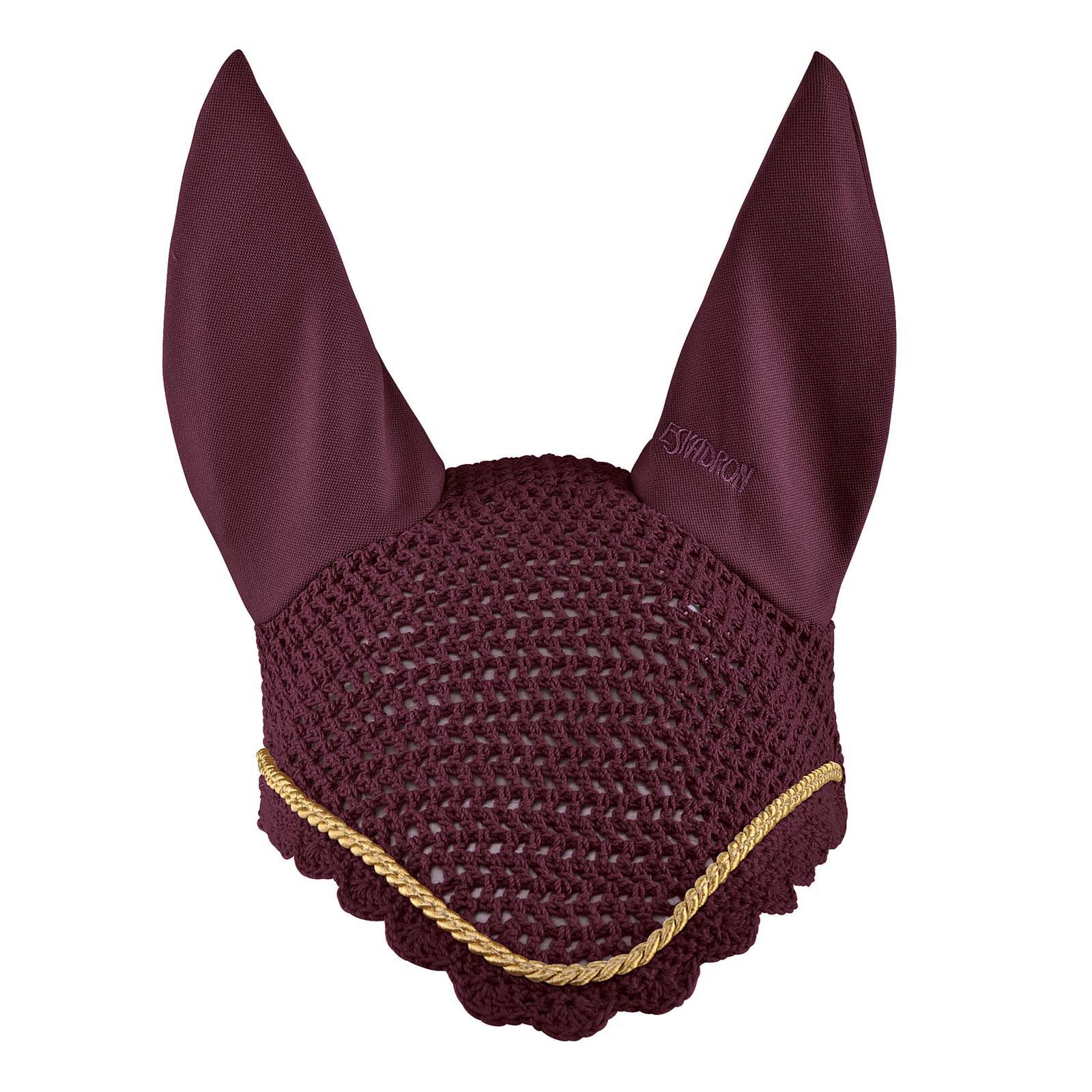 Burgundy Dark Red Eskadron Anti Fly Hood GOLD CORD
