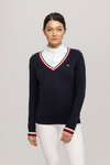 Tommy Hilfiger Equestrian Indiana pull col en V pour femme