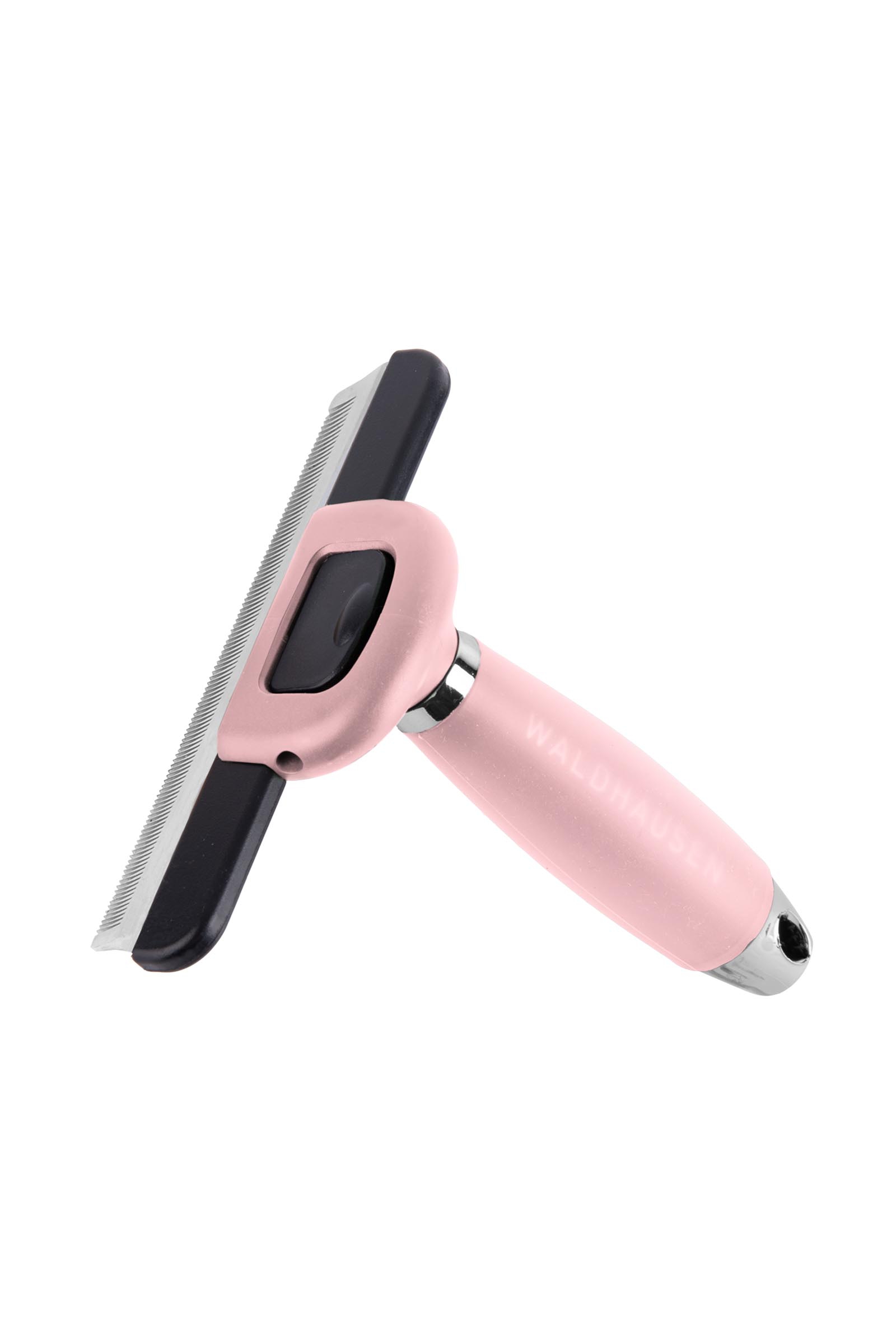 Linnea Pink/ Silver Waldhausen peigne anti-mue avec poign&eacute;e en gel, taille X-Large